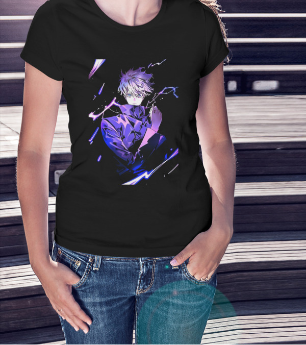 Gojo Satoru Jujutsu Kaisen Anime Purple Aura T-Shirt
