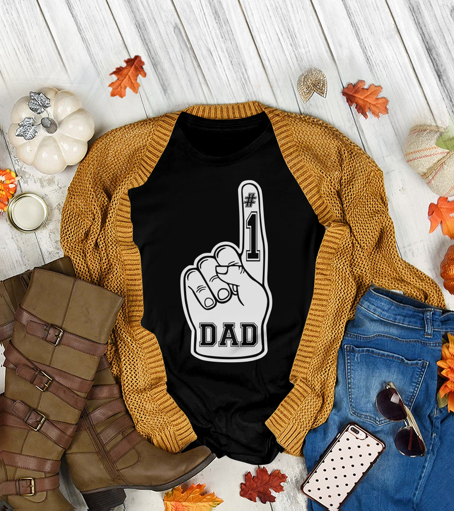 1 Dad Foam Finger T-Shirt