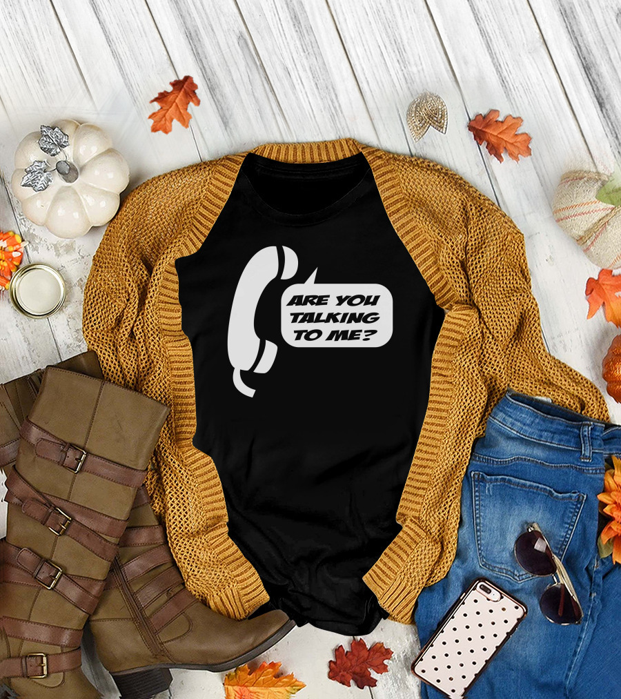 Are You Talking to Me Retro Phone T-Shirt