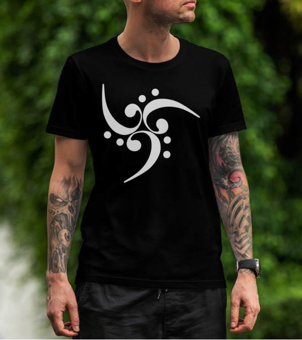 Bass Clef Abstract Music T-Shirt