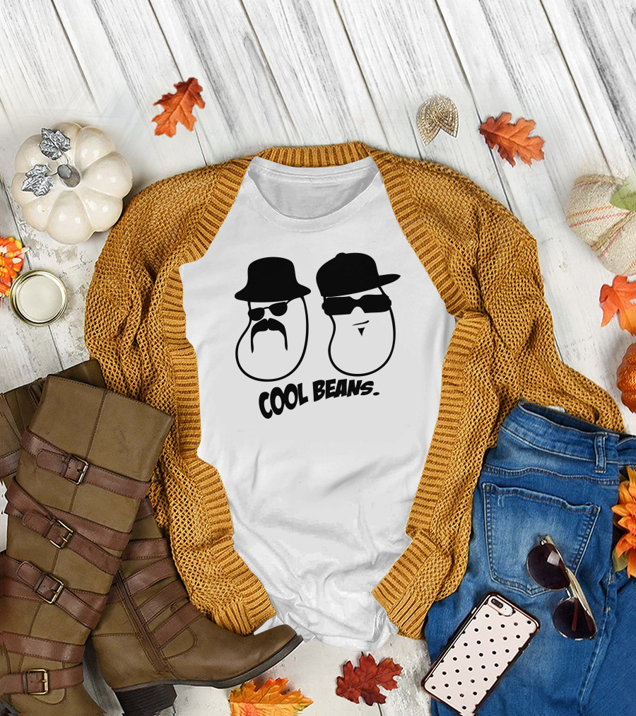 Cool Beans Gangsta Duo with Hats and Sunglasses T-Shirt