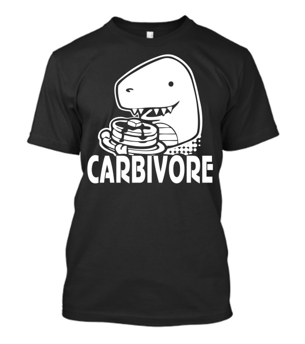 Dinosaur Carbivore Eating Pancakes T-Shirt