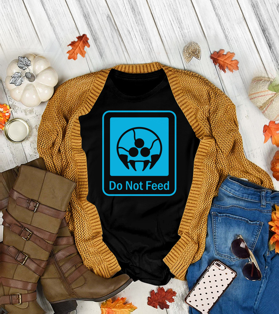 Do Not Feed Metroid Caution Sign T-Shirt