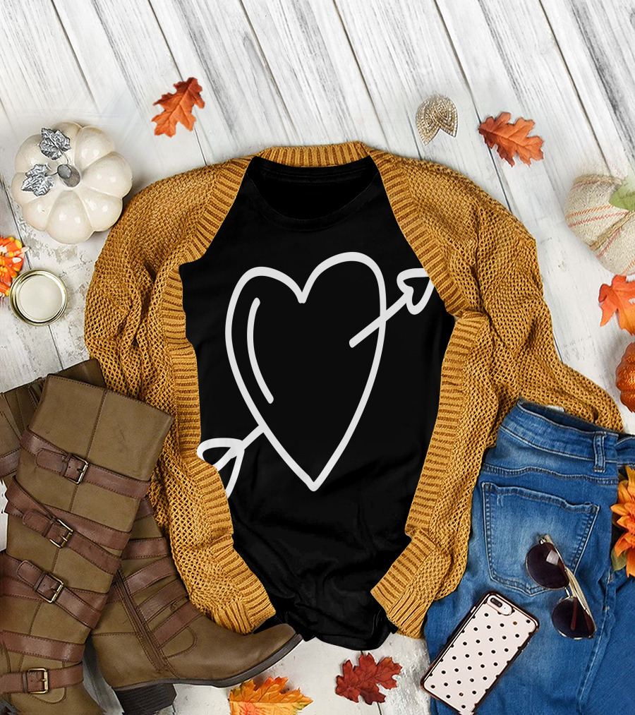 Heart with Arrow Valentine's Day T-Shirt