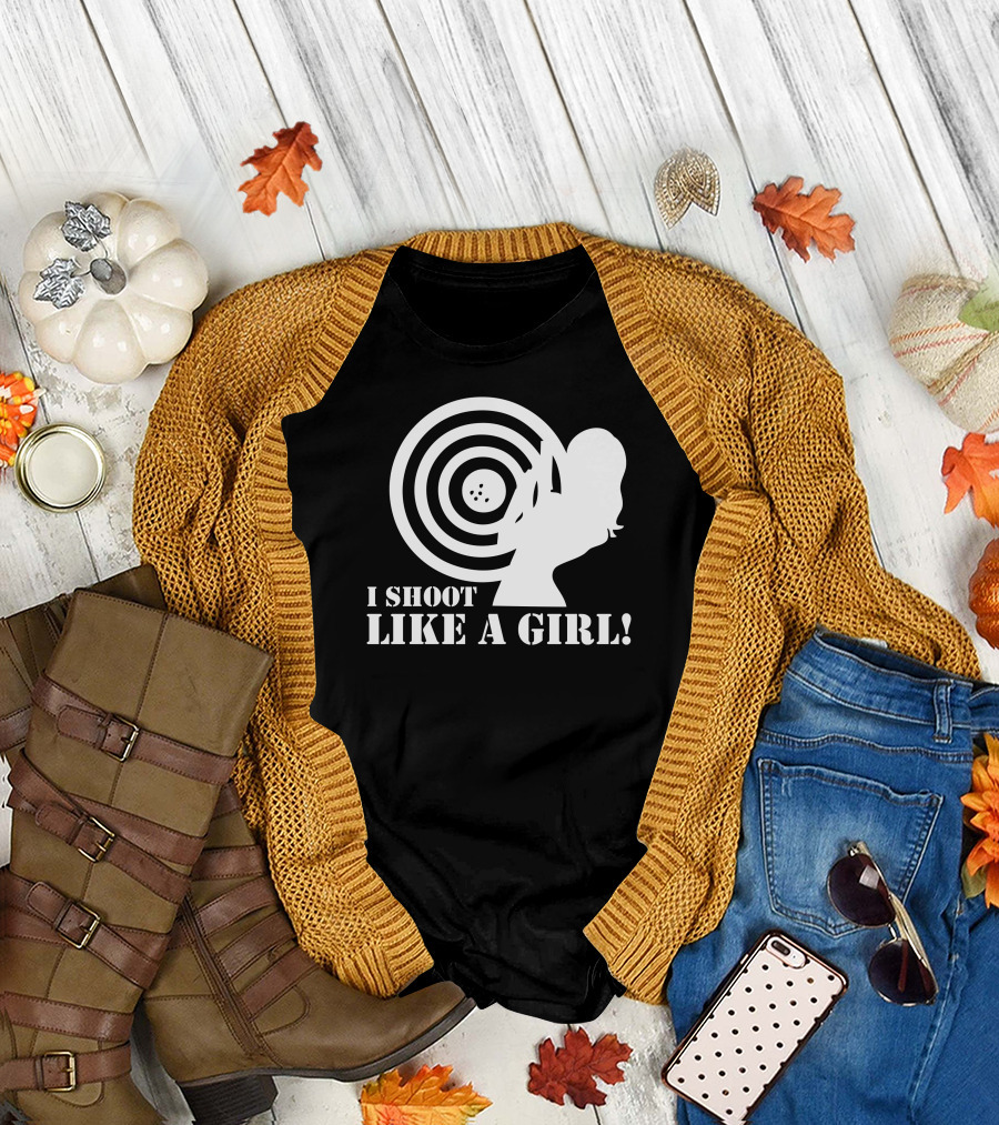 I Shoot Like A Girl Target T-Shirt