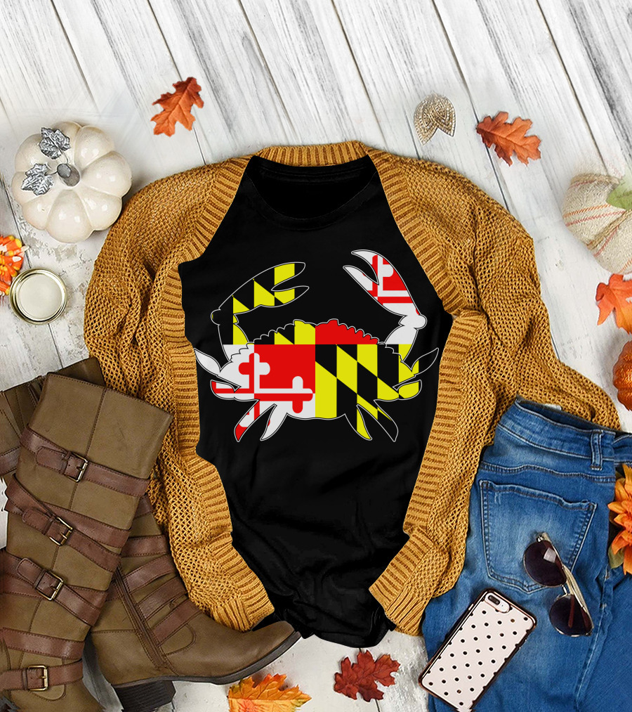 Maryland Flag Crab T-Shirt