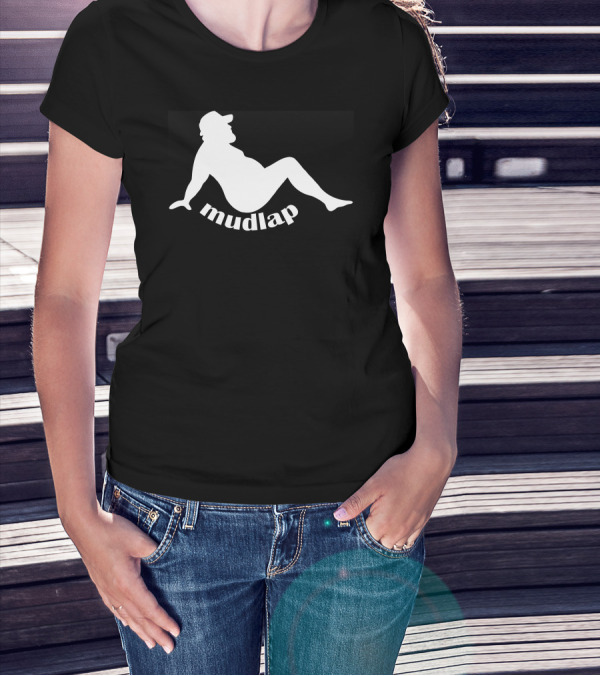 Mudlap Man Silhouette Design Relaxed Pose T-Shirt