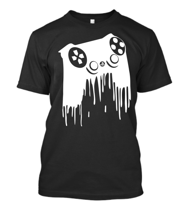 PlayStation Controller Melting Drip T-Shirt