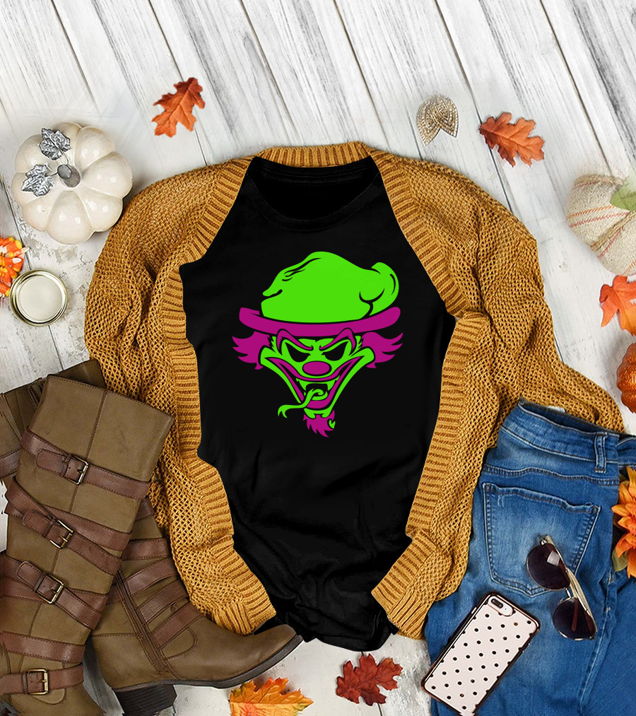 Riddle Box Insane Clown Posse Neon Green Pink Rare T-Shirt