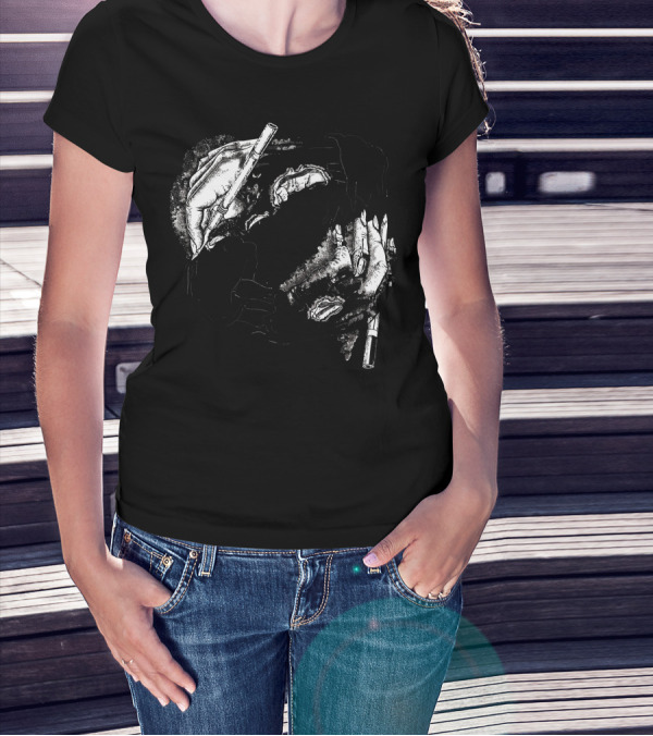 Self Made Zombie Artistic Hands Drawing Yourself T-Shirt