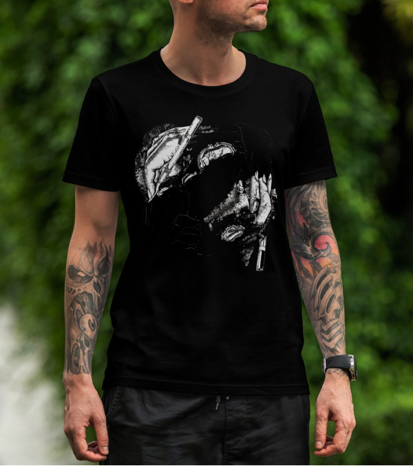 Self Made Zombie Artistic Hands Drawing Yourself T-Shirt