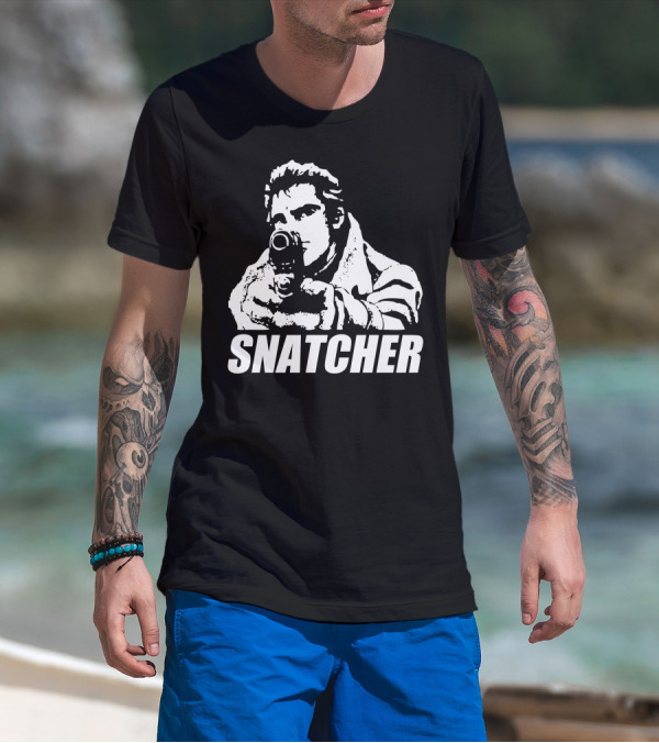 Snatcher Cyberpunk Noir With Gun T-Shirt