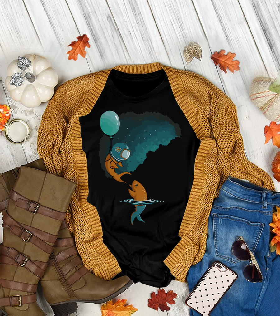 Something I Must Do: Astronaut Fish Balloon Adventure T-Shirt