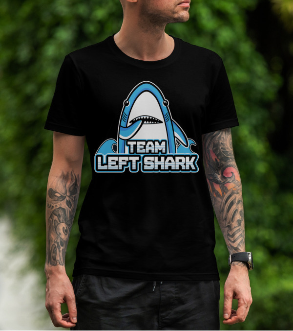 Team Left Shark Iconic Dance Meme Shark T-Shirt
