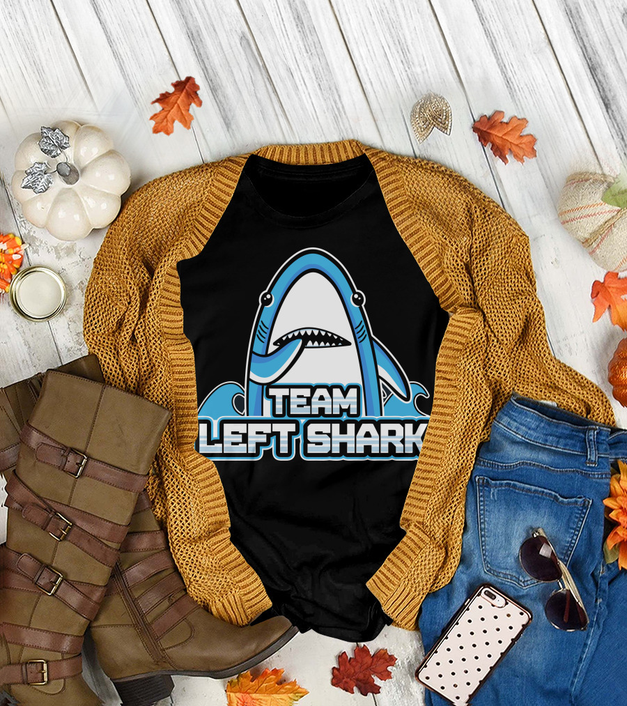 Team Left Shark Iconic Dance Meme Shark T-Shirt
