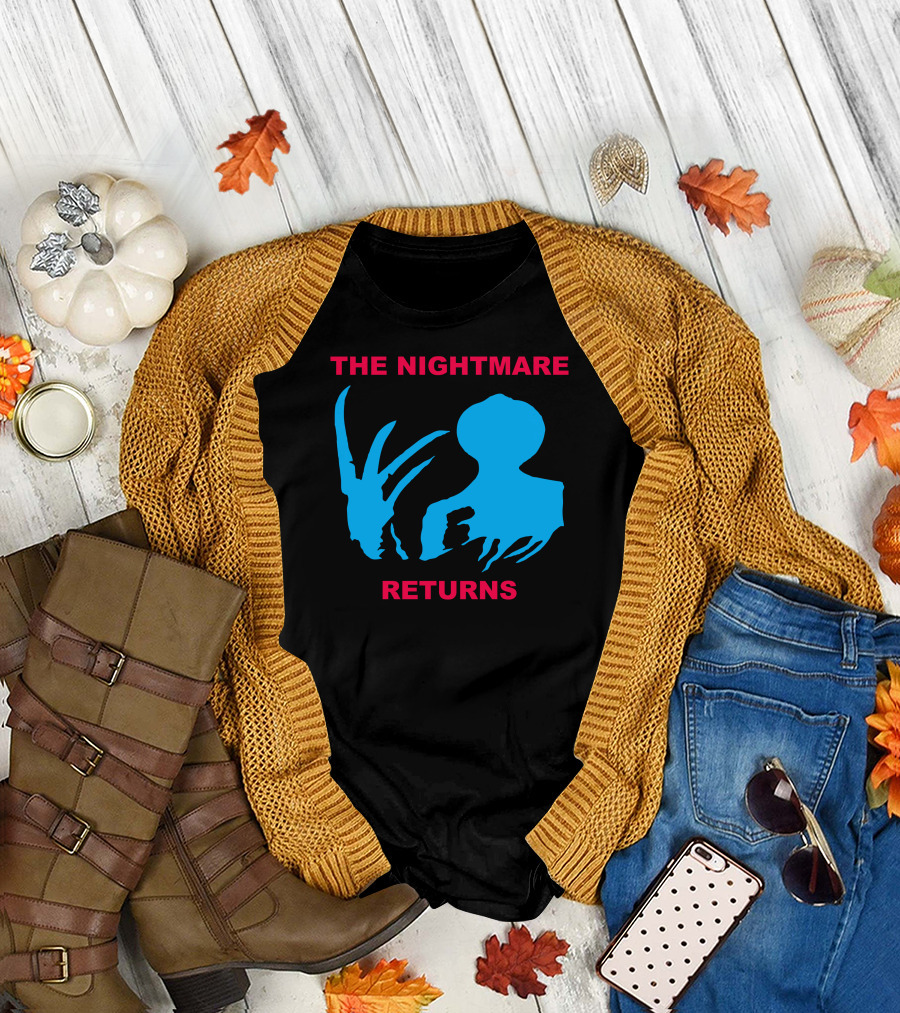 Freddy Krueger The Nightmare Returns Iconic Claw T-Shirt
