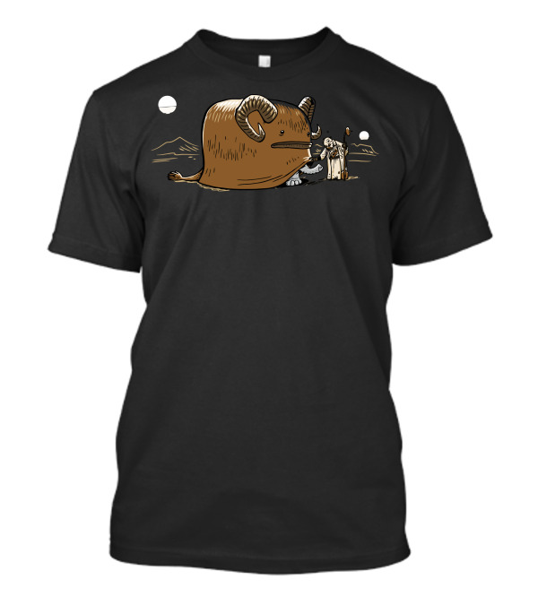 Bantha Phant Star Wars Adventure In The Desert Landscape T-Shirt