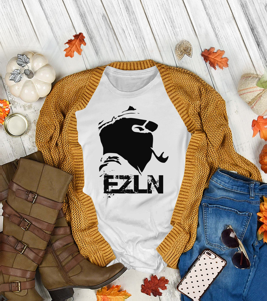 EZLN Subcomandante Marcos Silhouette Image T-Shirt