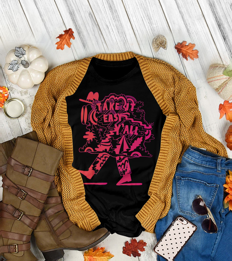 Take It Easy Y'all Vibrant Walk T-Shirt