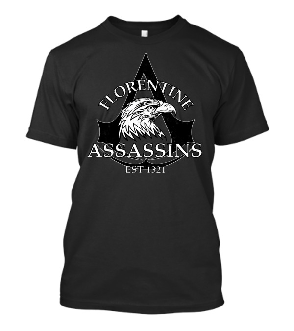 Florentine Assassins Est 1321 Eagle Emblem T-Shirt