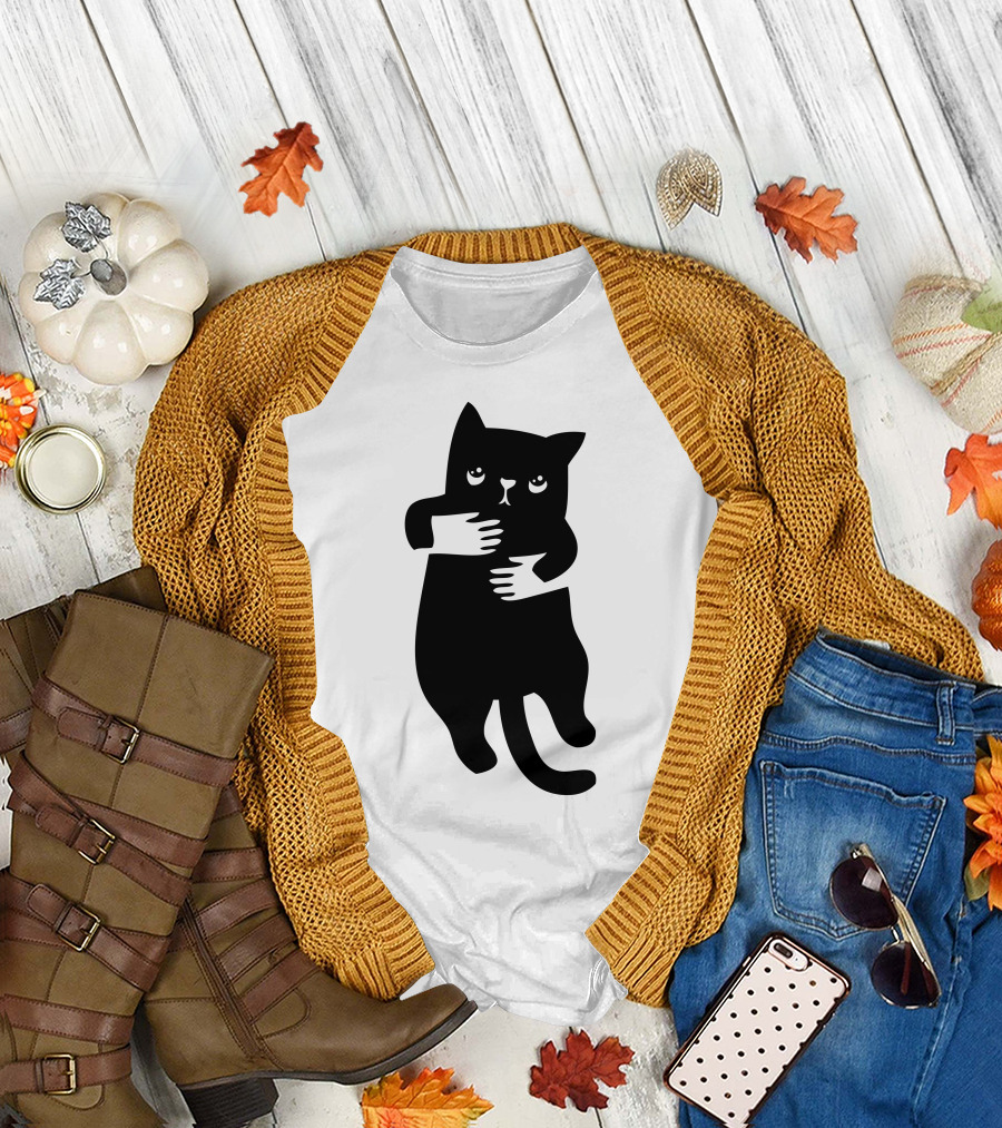Hand Hug Cat T-Shirt