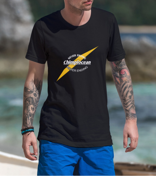 Chimplocean Never Ending Yellow Lightning Bolt T-Shirt