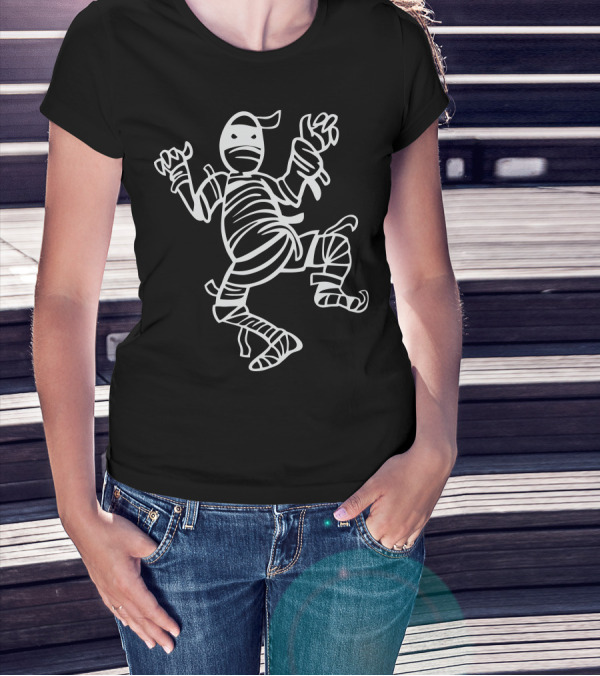 Halloween Mummy Dancing Playfully T-Shirt