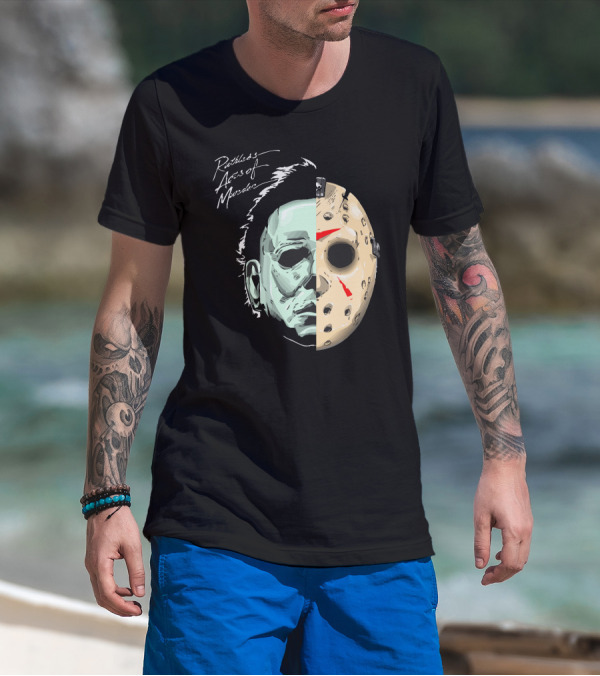 Ruthless Acts Of Murder Half Face Mask Fusion T-Shirt