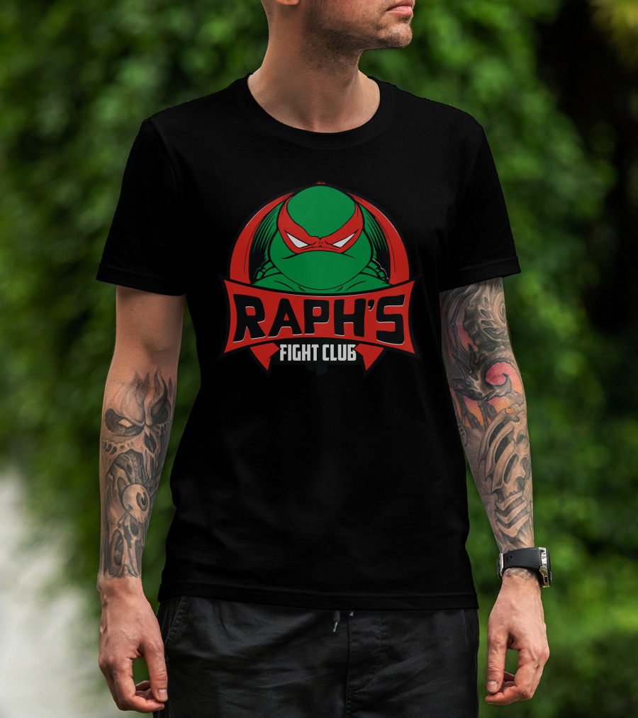 Raph's Fight Club Ninja Turtles Red Mask T-Shirt
