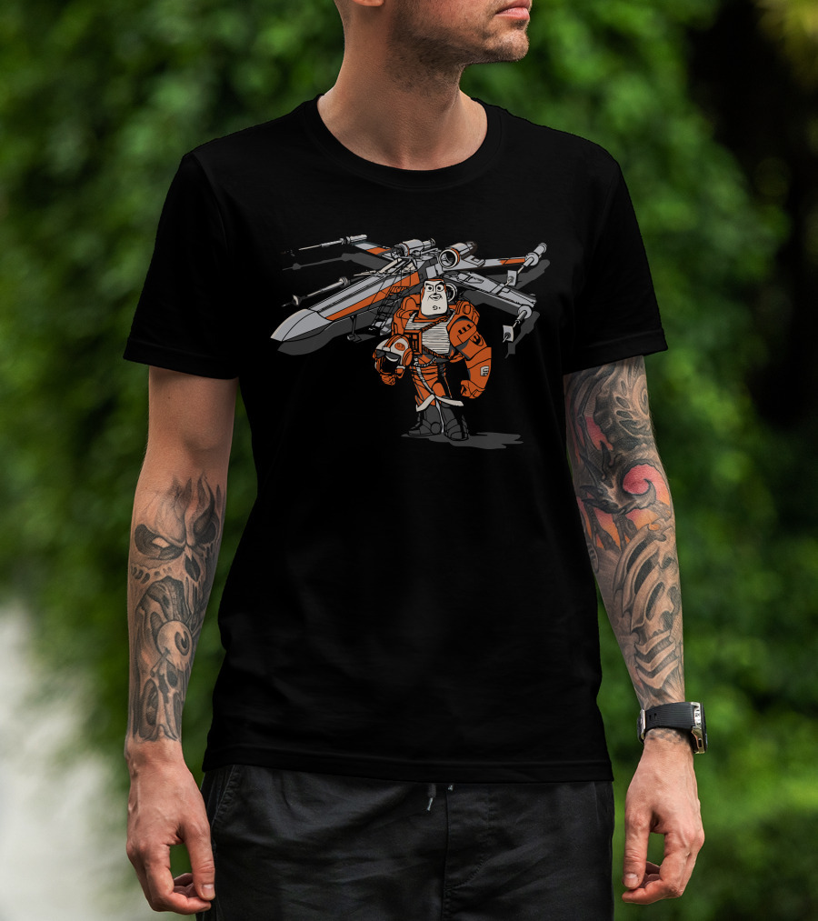 Rebel Lightyear X-Wing Pilot Space Crossover Mashup T-Shirt