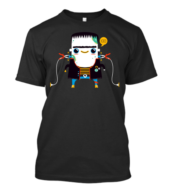 Frankenstein Rechargeable Monster Chat Mood T-Shirt