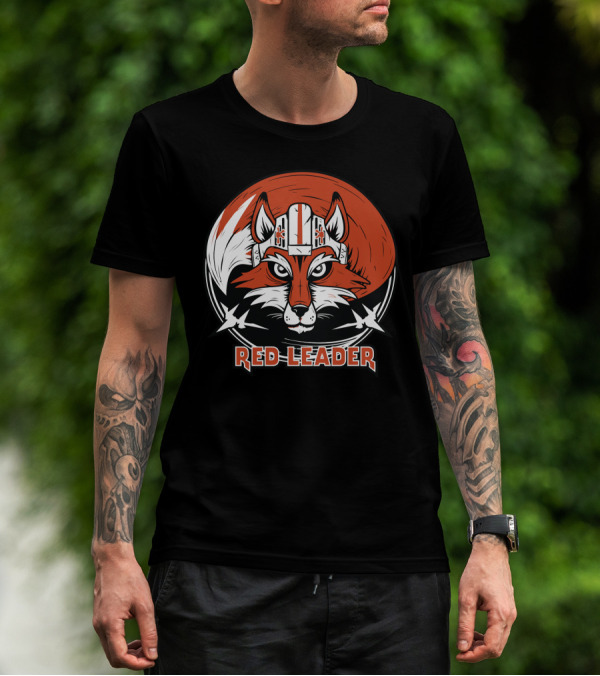 Red Leader Fox Pilot Helmet Iconic T-Shirt