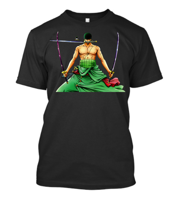 Roronoa Zoro Three Swords Style Green Bandana One Piece T-Shirt