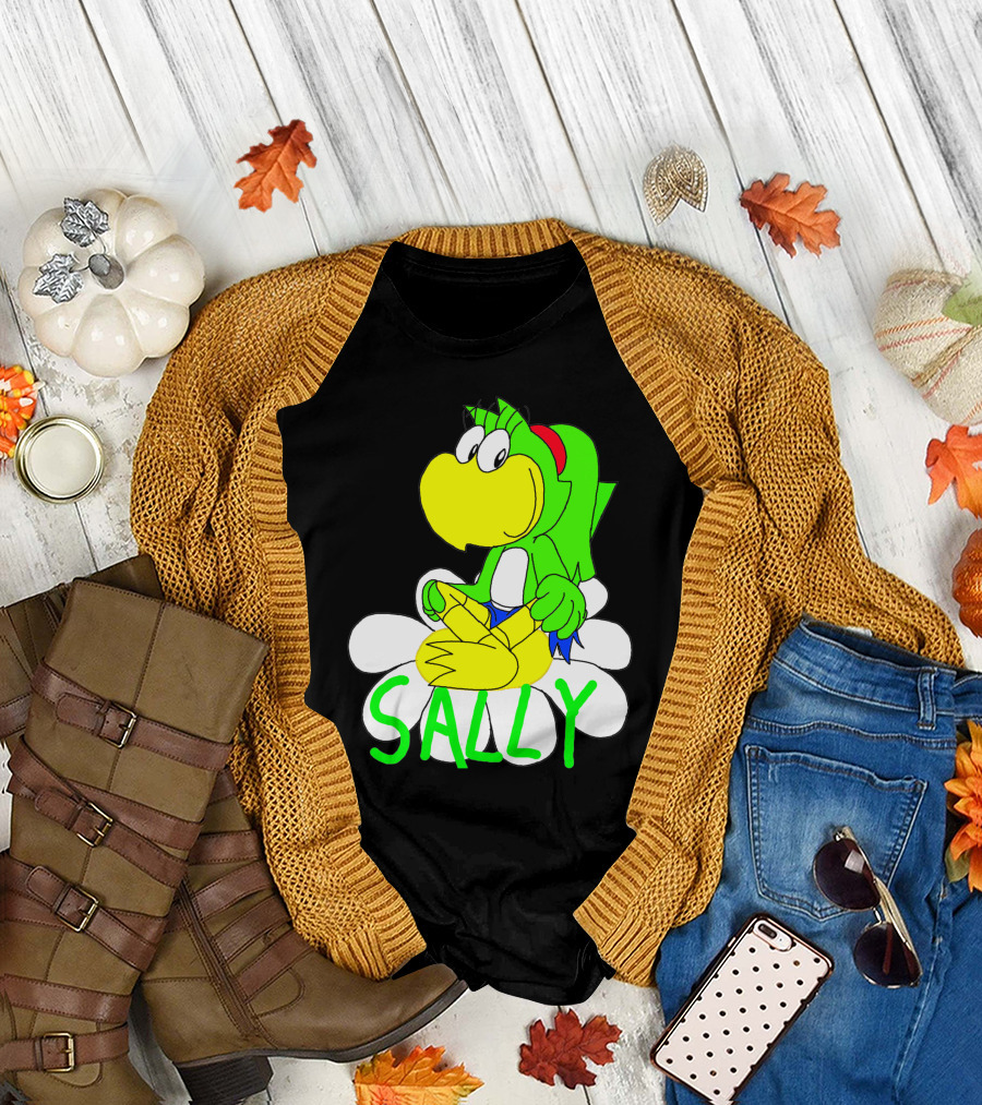 Sally Yoshi Parody Sitting on Flower T-Shirt