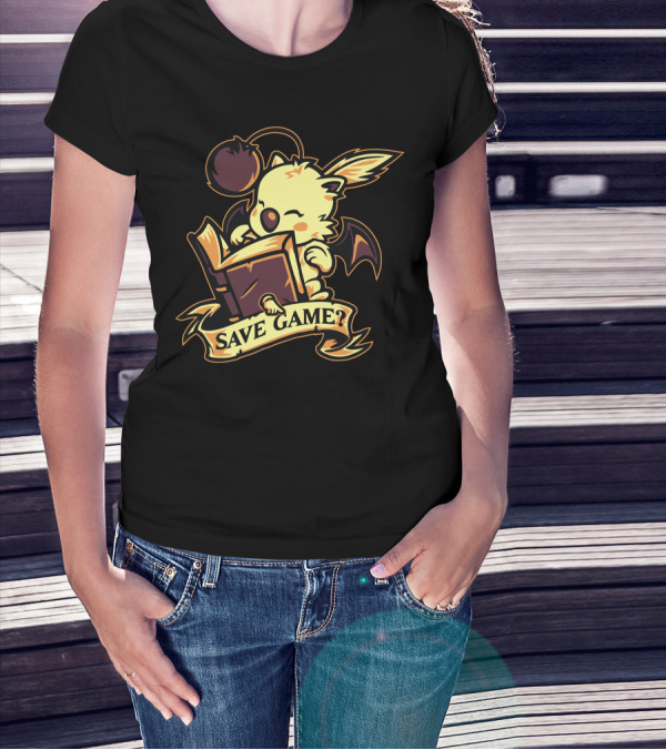 Moogle Save Game Fantasy Adventure T-Shirt