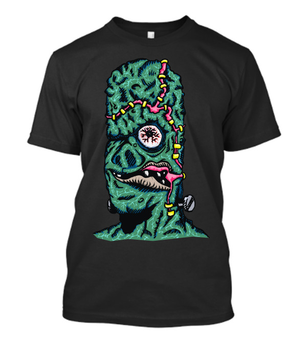 Aarghenstein Creature With Stitching And Eye In Cartoon T-Shirt