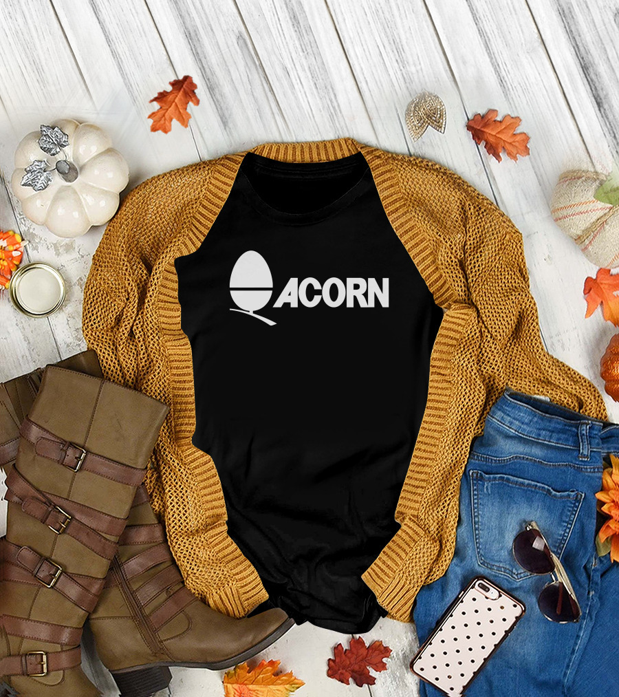 Acorn Logo Classic Branding Retro Appeal T-Shirt