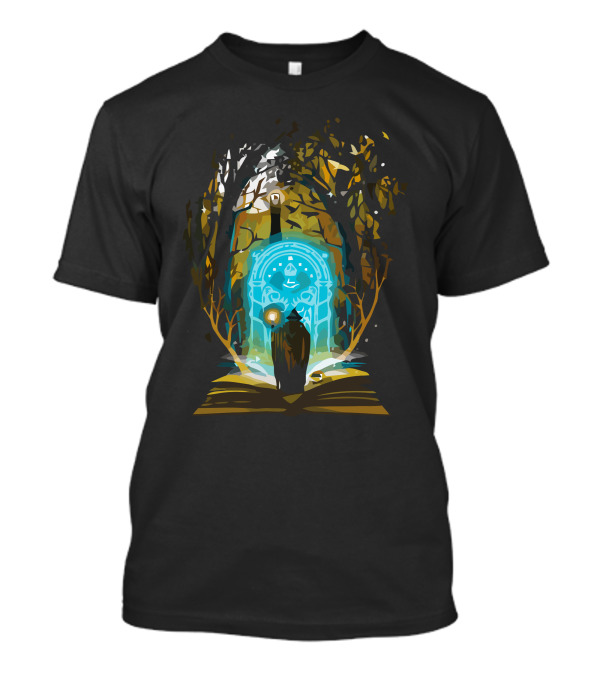 Book Of Magic And Adventures: Mysterious Forest Portal Journey T-Shirt