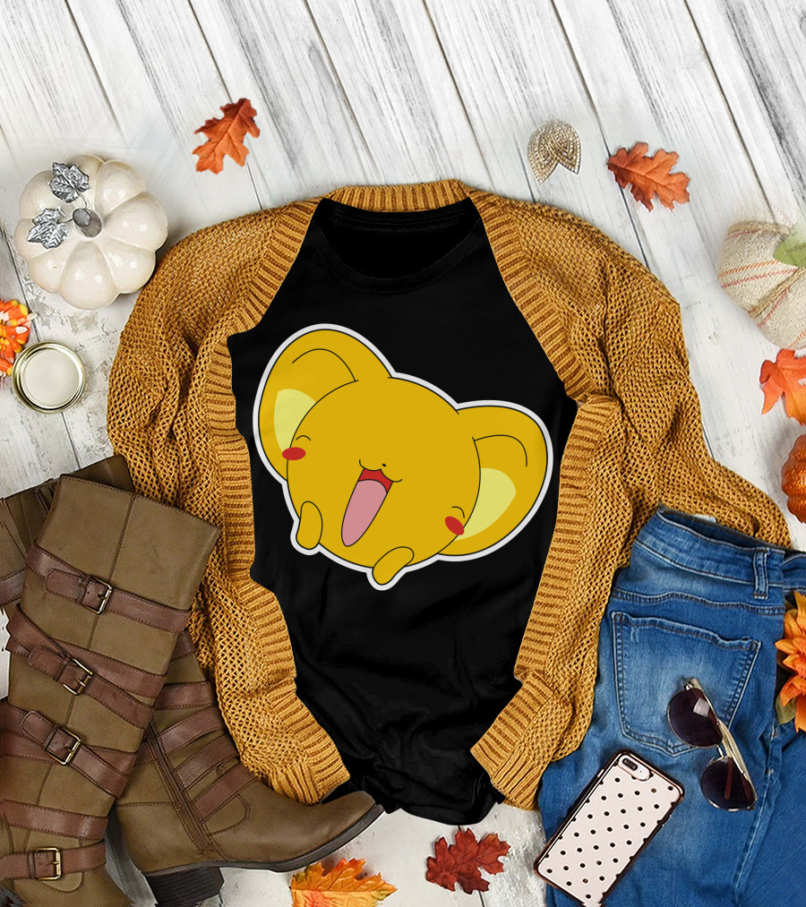 Kero Smile Yellow Cute Character Face Tongue Out T-Shirt