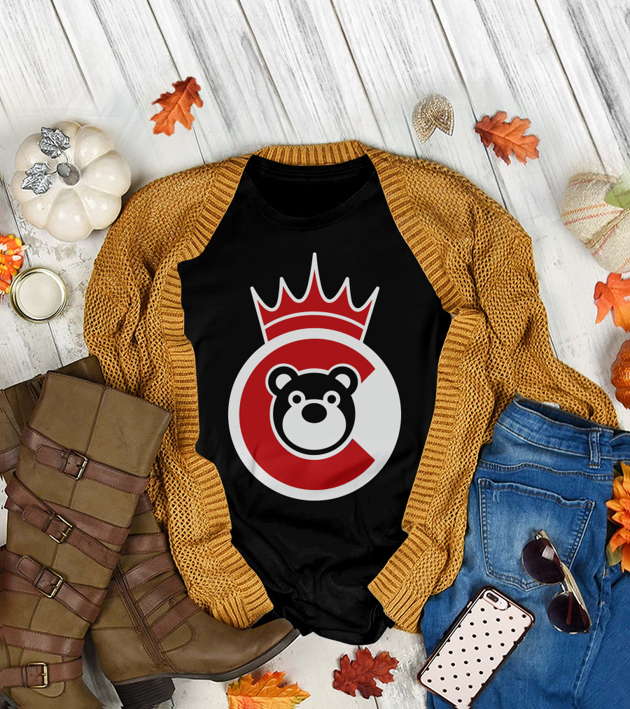 Crowned C Bear Kings Of The Mound T-Shirt
