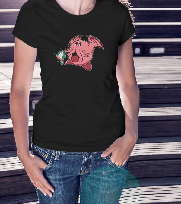 Kirbythulhu Eldritch Creature Crossover T-Shirt