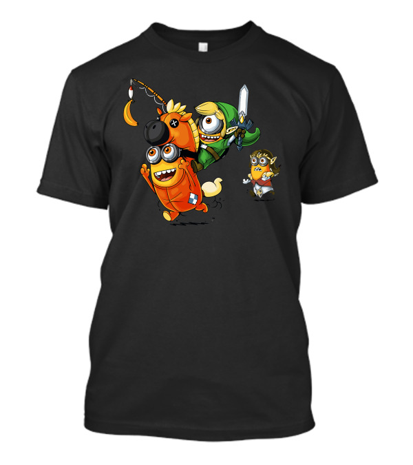 Legend Of Minion Adventure With Sword And Unicorn T-Shirt