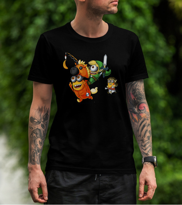 Legend Of Minion Adventure With Sword And Unicorn T-Shirt