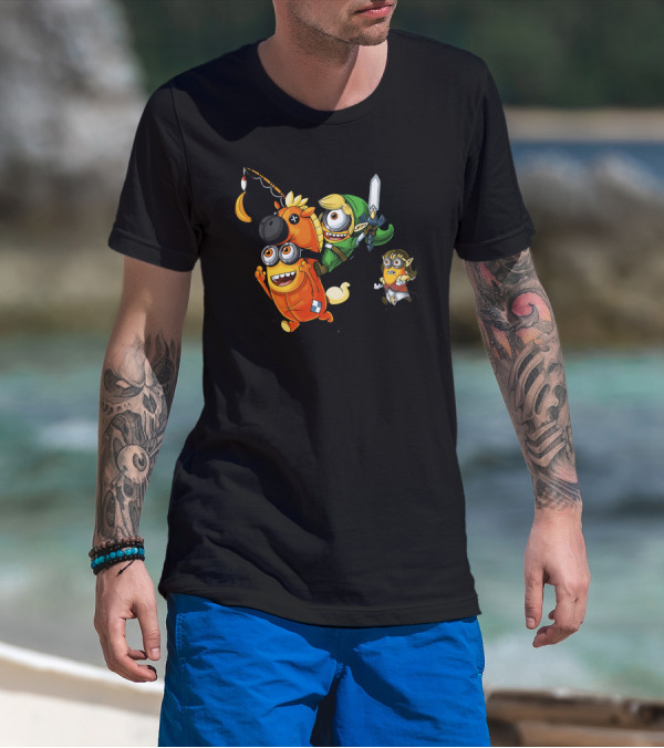 Legend Of Minion Adventure With Sword And Unicorn T-Shirt