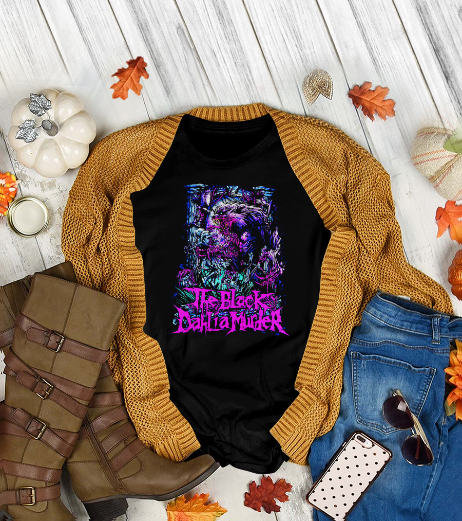 The Black Dahlia Murder Wolfman Psychedelic Creature Scene T-Shirt