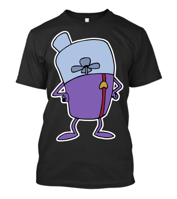 Grumpy Blender Cartoon Character With Arms And Legs T-Shirt