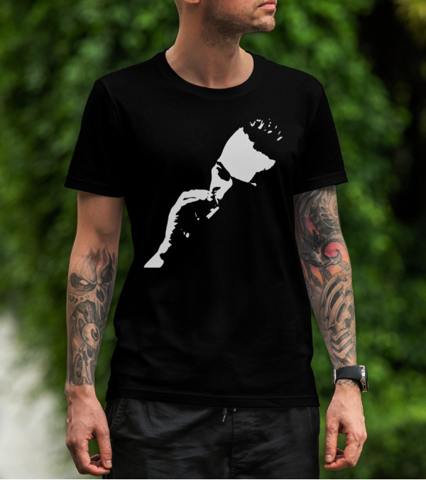 The Clash Joe Strummer Silhouette Portrait Iconic Image T-Shirt