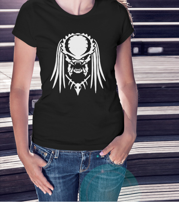 Predator Yautja Mask Icon Jungle Hunter T-Shirt