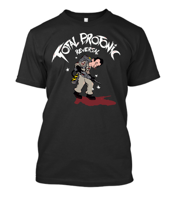 Total Protonic Reversal Ghostbuster Crossover With Cartoon Proton Pack T-Shirt