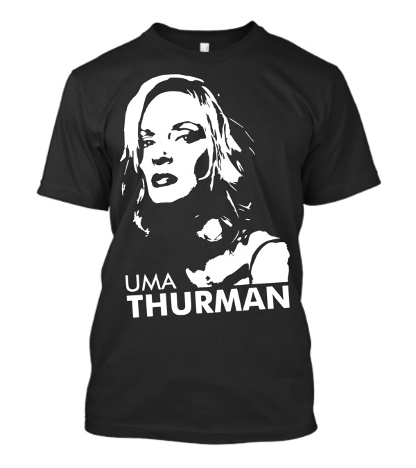 UMA THURMAN Pop Culture Icon Stencil T-Shirt